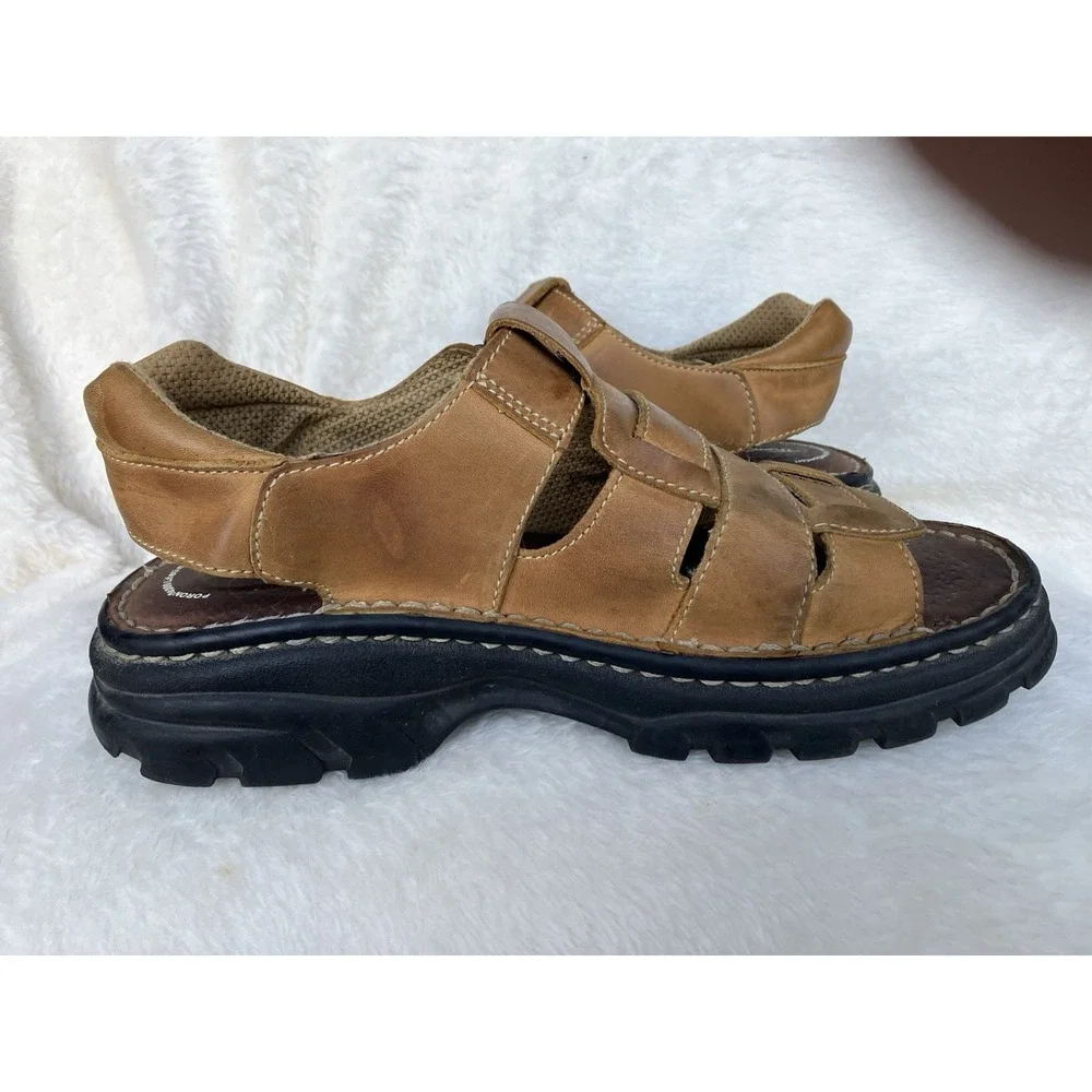 Thom McAn Chunky Heel Fishermen Sandals Men's Size 10